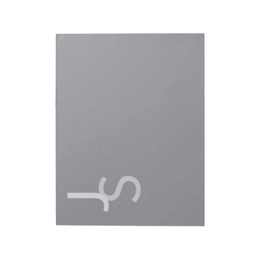 Moderne overlappende monografische Initialen | Gra Notitieblok (Linkerzijde)