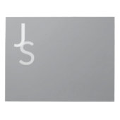 Moderne overlappende monografische Initialen | Gra Notitieblok (Voorkant)