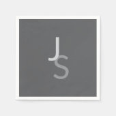 Moderne overlappende monografische Initialen | Gra Servet (Voorkant)