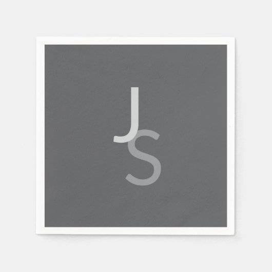 Moderne overlappende monografische Initialen | Gra Servet (Voorkant)