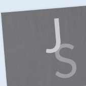 Moderne overlappende monografische Initialen | Gra Tissuepapier