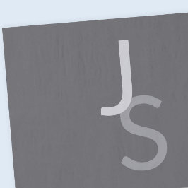 Moderne overlappende monografische Initialen | Gra Tissuepapier