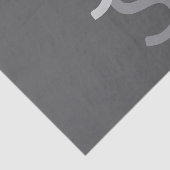 Moderne overlappende monografische Initialen | Gra Tissuepapier (Detail)