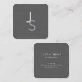 Moderne overlappende monografische Initialen | Gra Vierkante Visitekaartje