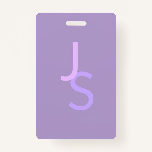 Moderne overlappende monografische Initialen | Paa Badge (Voorkant)