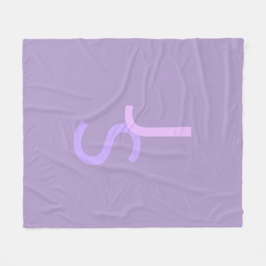 Moderne overlappende monografische Initialen | Paa Fleece Deken (Voorkant (Horizontaal))