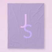 Moderne overlappende monografische Initialen | Paa Fleece Deken