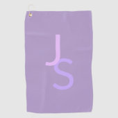 Moderne overlappende monografische Initialen | Paa Golfhanddoek (Voorkant)