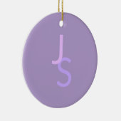 Moderne overlappende monografische Initialen | Paa Keramisch Ornament (Rechts)