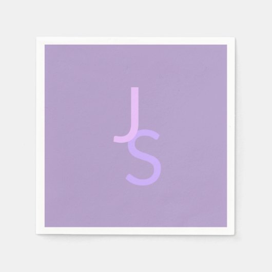 Moderne overlappende monografische Initialen | Paa Servet (Voorkant)