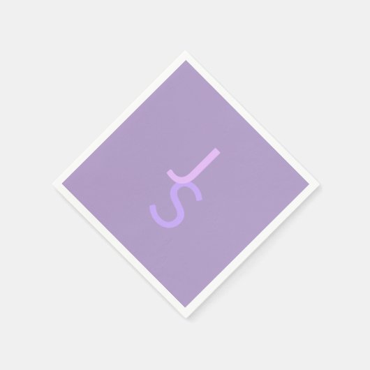 Moderne overlappende monografische Initialen | Paa Servet (Hoek)