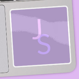 Moderne overlappende monografische Initialen | Paa Sticker