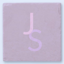 Moderne Overlappende Monogram Beginletters | Paars