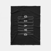 Moderne Overlappende Naam & Achternaam Fleece Deken (Voorkant)