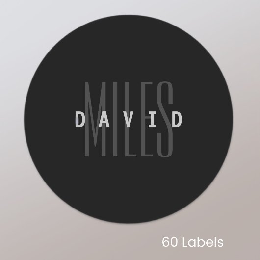 Moderne overlappende naam en achternaam labels