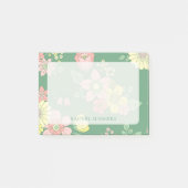 Moderne Overlay Boho Bloemen Kleurrijk Post-it® Notes (Voorkant)