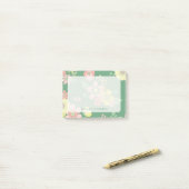 Moderne Overlay Boho Bloemen Kleurrijk Post-it® Notes (Op bureau)