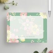 Moderne Overlay Boho Bloemen Kleurrijk Post-it® Notes