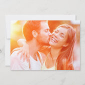 Moderne overlay | Foto Opslaan Datum bekendmaking Save The Date (Achterkant)