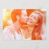 Moderne overlay | Foto Opslaan Datum bekendmaking Save The Date (Achterkant)