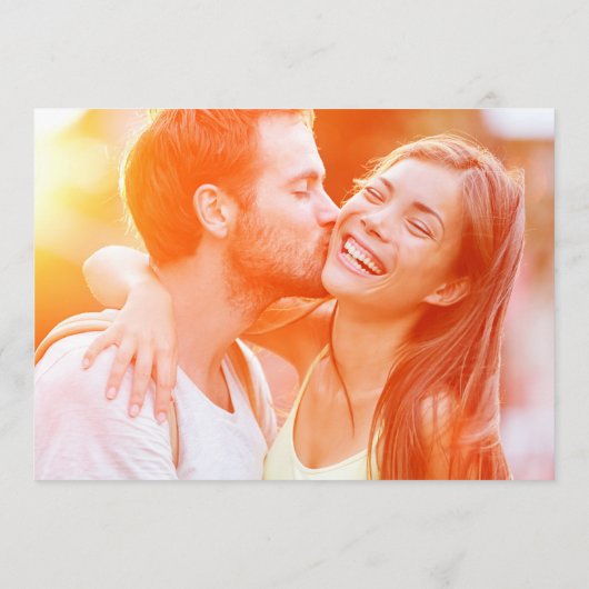 Moderne overlay | Foto Opslaan Datum bekendmaking Save The Date (Achterkant)