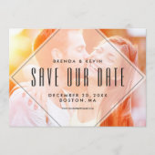 Moderne overlay | Foto Opslaan Datum bekendmaking Save The Date (Voorkant)