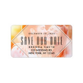 Moderne overlay | Foto Save the Date Address Label (Voorkant)