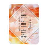 Moderne overlay | Foto Save the Date Magnet Magneet (Verticaal)