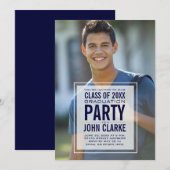 Moderne Overlay Mannelijke Fotogradatie Partij Kaart (Voorkant / Achterkant)