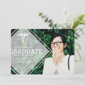 Moderne overlay | RN Graduation Party Photo Kaart (Staand voorkant)
