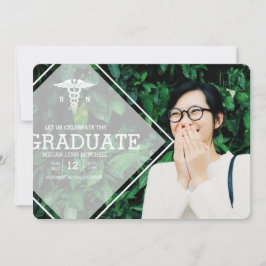 Moderne overlay | RN Graduation Party Photo Kaart