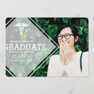 Moderne overlay   RN Graduation Party Photo Kaart