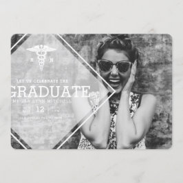 Moderne overlay | RN Graduation Party Photo Kaart