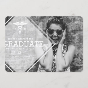 Moderne overlay   RN Graduation Party Photo Kaart