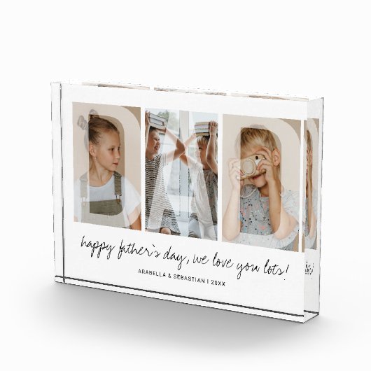 Moderne overlay vader familie fotoblokken (Rechts)