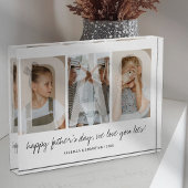 Moderne overlay vader familie fotoblokken