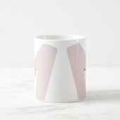 Moderne, overmaatse monogrammen Initiaal & naam Koffiemok (Center)