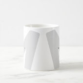 Moderne, overmaatse monogrammen Initiaal & naam Koffiemok (Center)