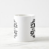 Moderne, overmaatse monogrammen Initiaal & naam Koffiemok (Center)