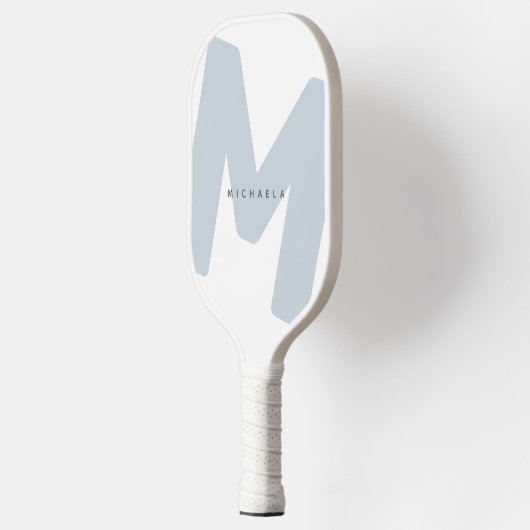 Moderne, overmaatse monogrammen Initiaal & naam Pickleball Paddle (Links)