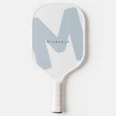 Moderne, overmaatse monogrammen Initiaal & naam Pickleball Paddle (Achterkant)