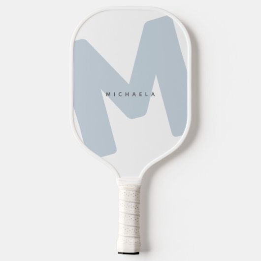 Moderne, overmaatse monogrammen Initiaal & naam Pickleball Paddle (Achterkant)