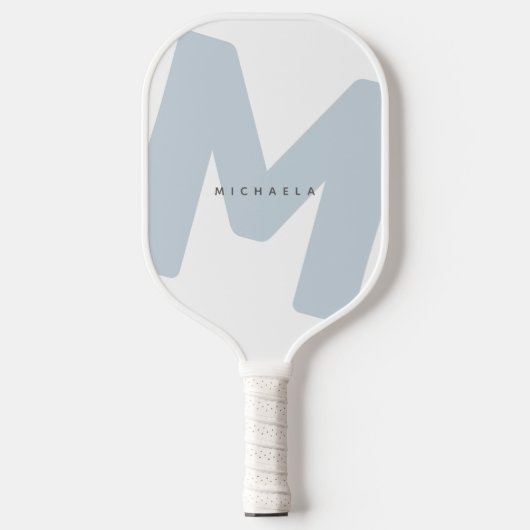 Moderne, overmaatse monogrammen Initiaal & naam Pickleball Paddle (Voorkant)
