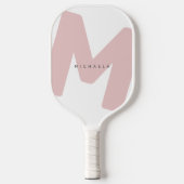 Moderne, overmaatse monogrammen Initiaal & naam Pickleball Paddle (Voorkant)