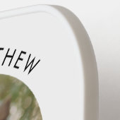 Moderne Paar Foto Beter Samen Aangepast Pickleball Paddle (Links Detail)