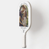 Moderne Paar Foto Beter Samen Aangepast Pickleball Paddle (Links)