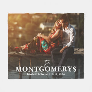 Moderne Paar Foto Fleece Deken