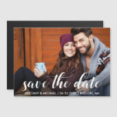 Moderne paar foto magnetisch sparen de datum (Voorkant / Achterkant)