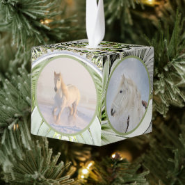 Moderne Paard Paardenhuisdier 4 Foto Kerstmis Decoratie
