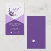 Moderne paardebloemen visitekaartje (Voorkant / Achterkant)